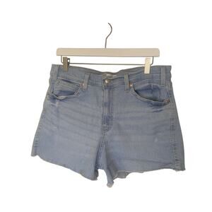 LEVIS Heritage High Rise Womens Size 14 / 32 Light Wash High Rise Jean Shorts